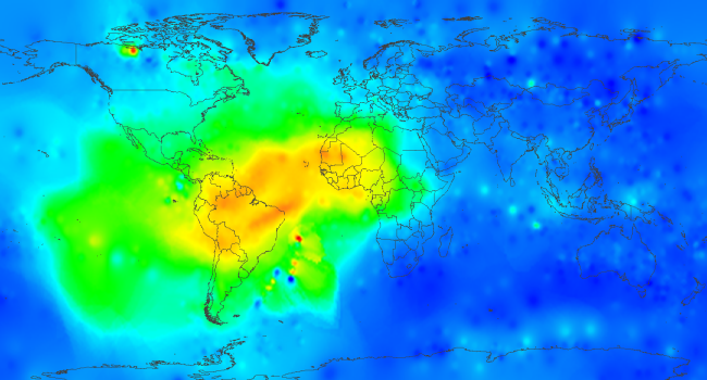 Estimation of ionospheric total electron